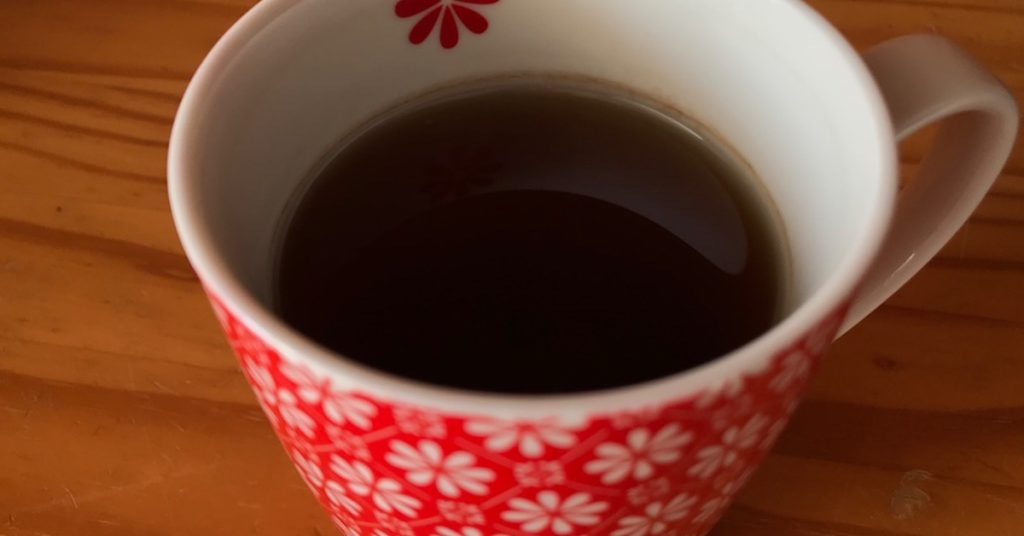 A mug of black tea